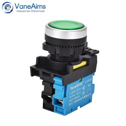 22mm Momentary Push Button Switch Easy to Install Button With Fixation Self-locking With Light Accessories Electrical Equipment